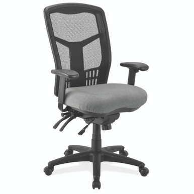 OfficeSource | CoolMesh Collection | Multi-Function High Back with Seat Slider and Black Frame - Celestial Blue Fabric Seat – view 11