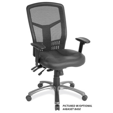 OfficeSource | CoolMesh Collection | Multi-Function High Back with Seat Slider and Black Frame - Celestial Blue Fabric Seat – view 13