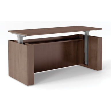 OfficeSource StandUp Standing Desk Collection Laminate Desk Casing - Maple