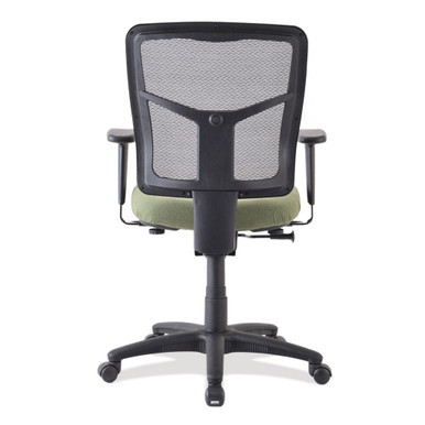 OfficeSource | CoolMesh Basic | Task Chair with Fabric Seat and Black Frame - Ash Gray Antimicrobial Seat – view 10