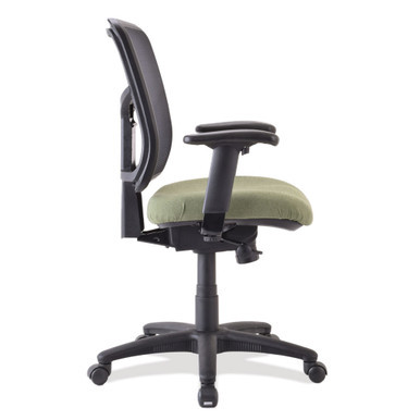OfficeSource | CoolMesh Basic | Task Chair with Fabric Seat and Black Frame - Ash Gray Antimicrobial Seat – view 11