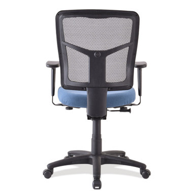 OfficeSource | CoolMesh Basic | Task Chair with Fabric Seat and Black Frame - Ash Gray Antimicrobial Seat – view 25