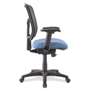 OfficeSource | CoolMesh Basic | Task Chair with Fabric Seat and Black Frame - Ash Gray Antimicrobial Seat – view 26