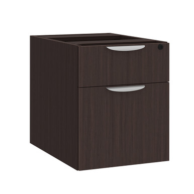 OfficeSource | OS Laminate | 2 Drawer Hanging Pedestal - Box/File - 15.5''W x 19''D - Mahogany – view 11