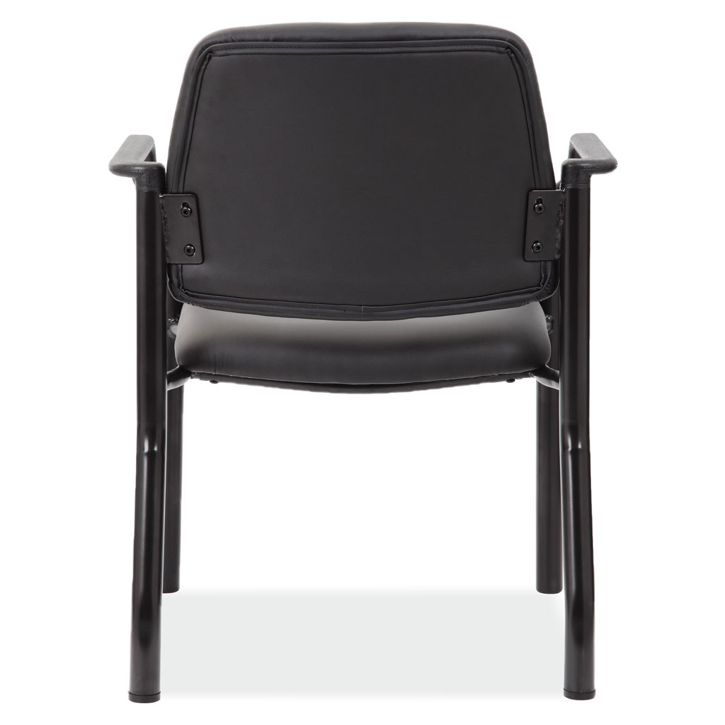 OfficeSource | Big & Tall | Guest Chair with Arms and Black Frame - 22"W