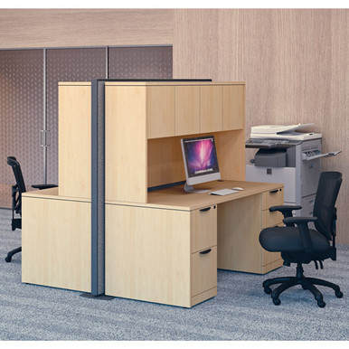 OfficeSource OS Laminate Collection Multi-Person Typical - OSTYP124 - Coastal Gray