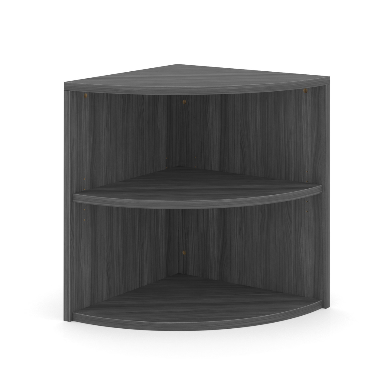 OfficeSource | OS Laminate | Corner Bookcase - 24"W x 24"D