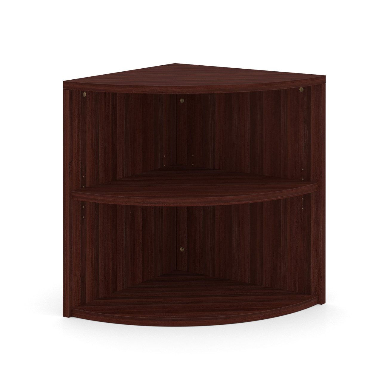 OfficeSource | OS Laminate | Corner Bookcase - 24"W x 24"D