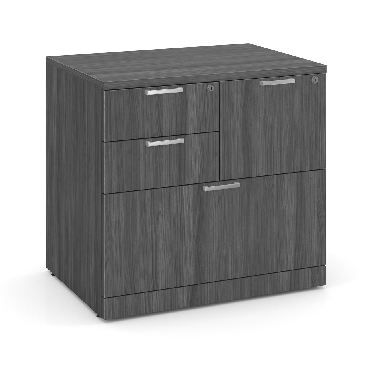 OfficeSource OS Laminate Lateral Files Combo Lateral File Cabinet