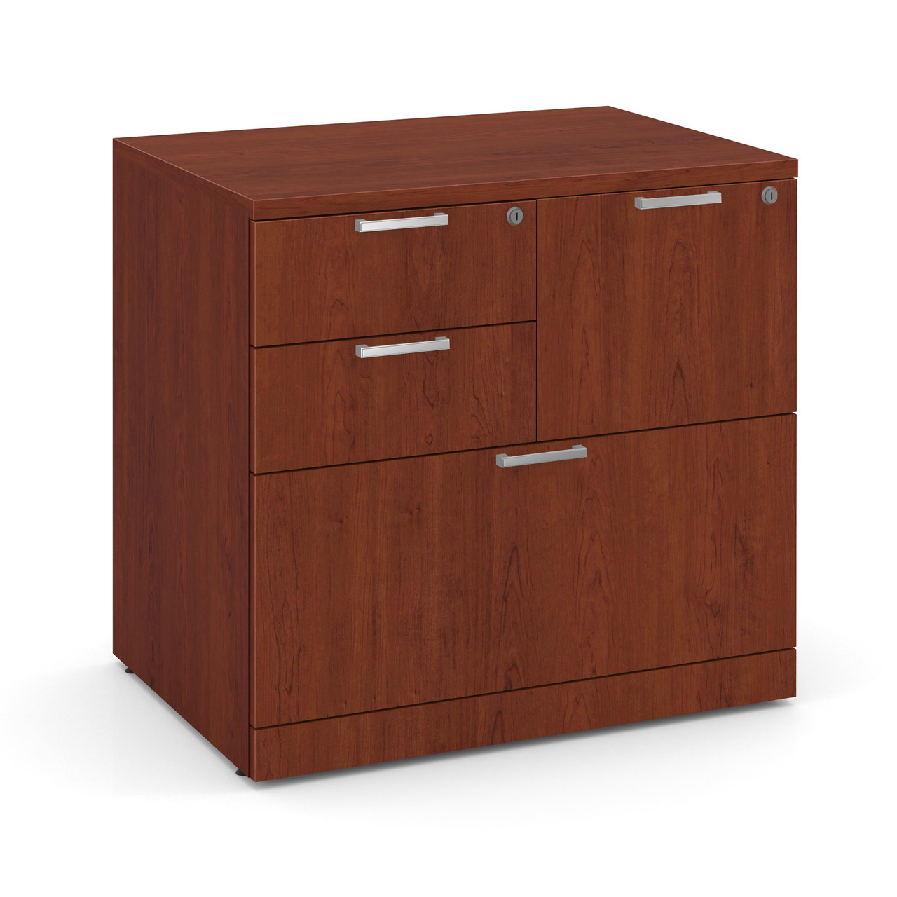 OfficeSource OS Laminate Lateral Files Combo Lateral File Cabinet