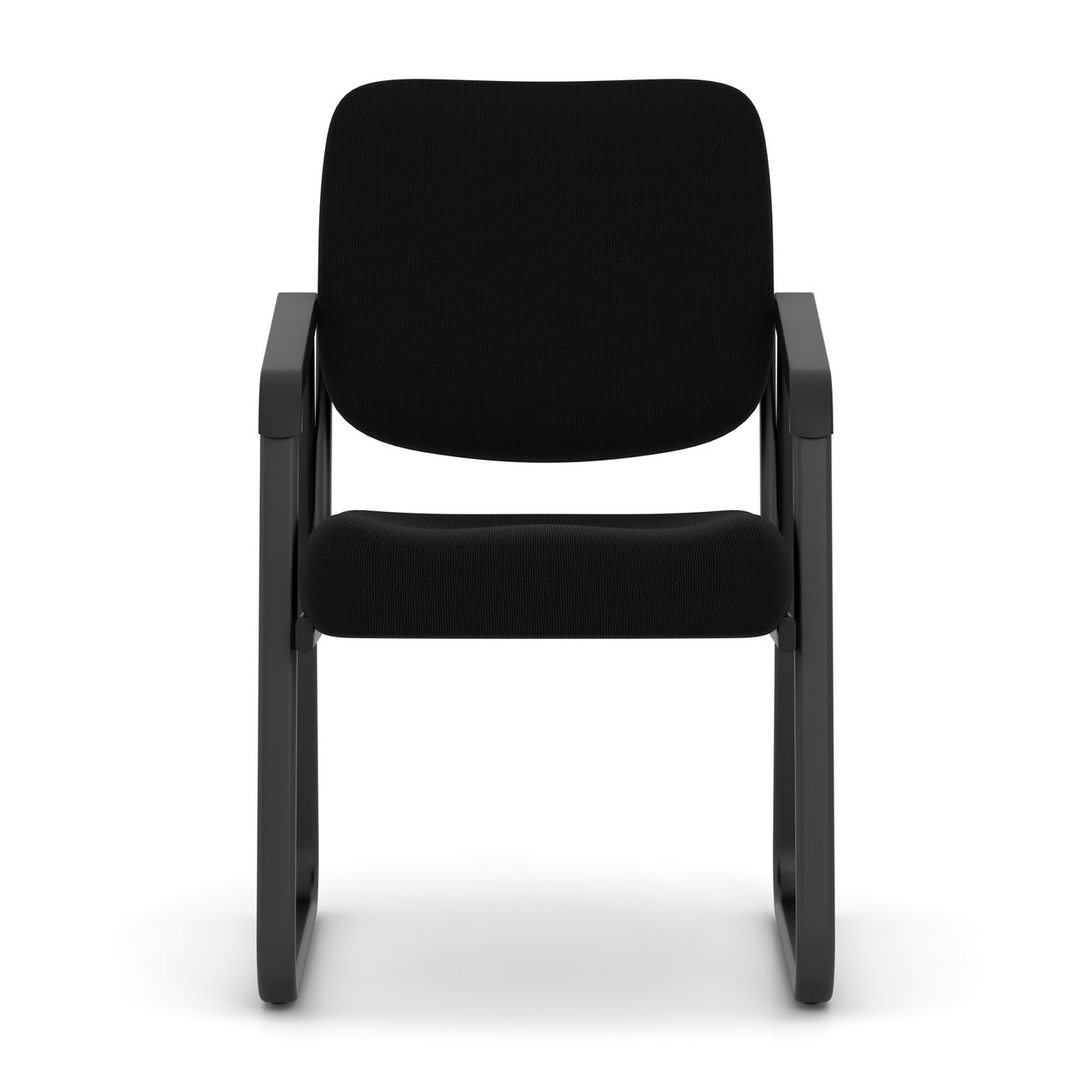 OfficeSource | Value Collection | Sled Base Guest Chair with Black Frame