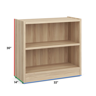 OS Laminate Bookcase - 2 Shelf - Java – view 12