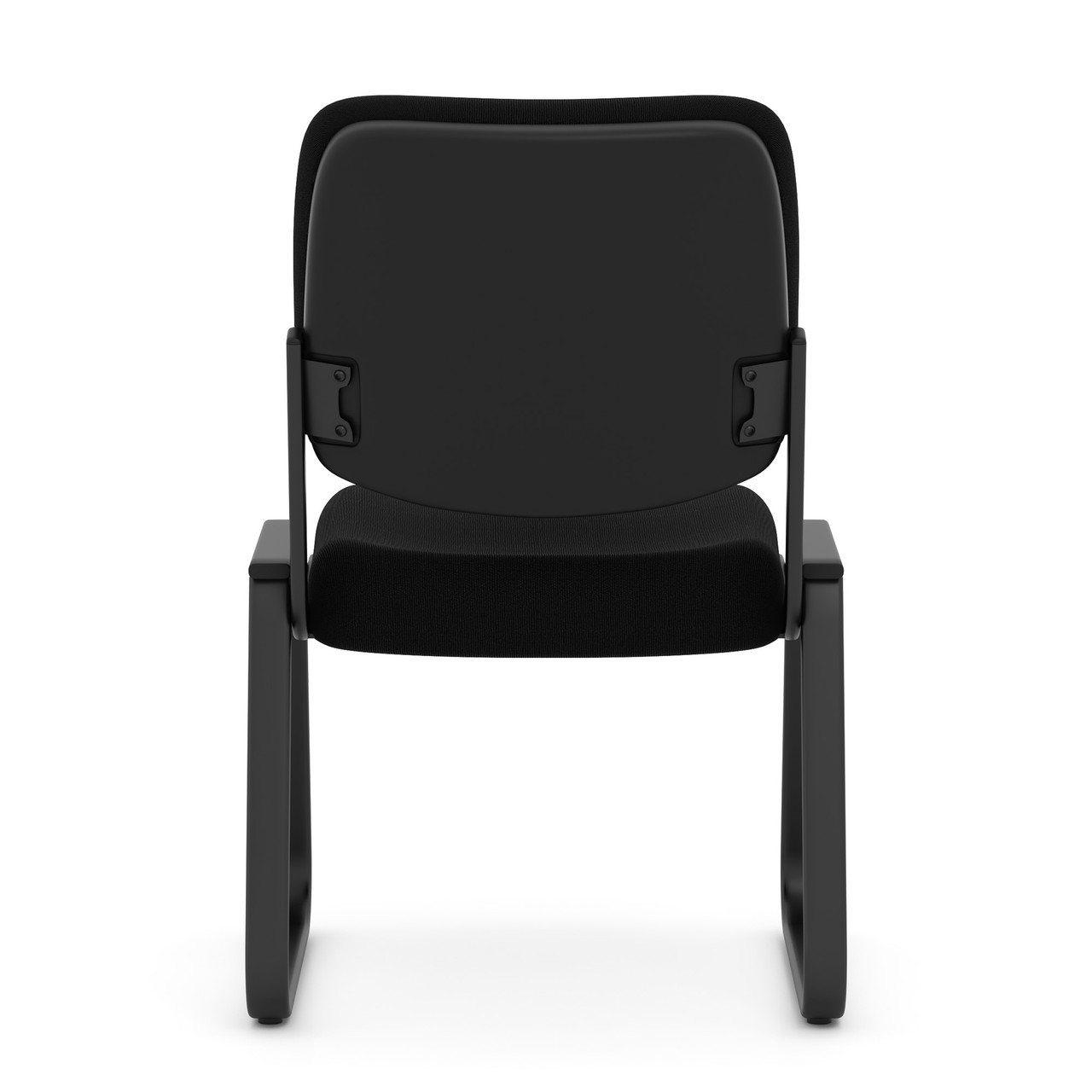 OfficeSource | Value Collection | Armless, Sled Base Guest Chair with Black Frame