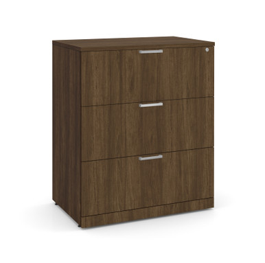 OS Laminate 3 Drawer Lateral File Cabinet - Cherry – view 10