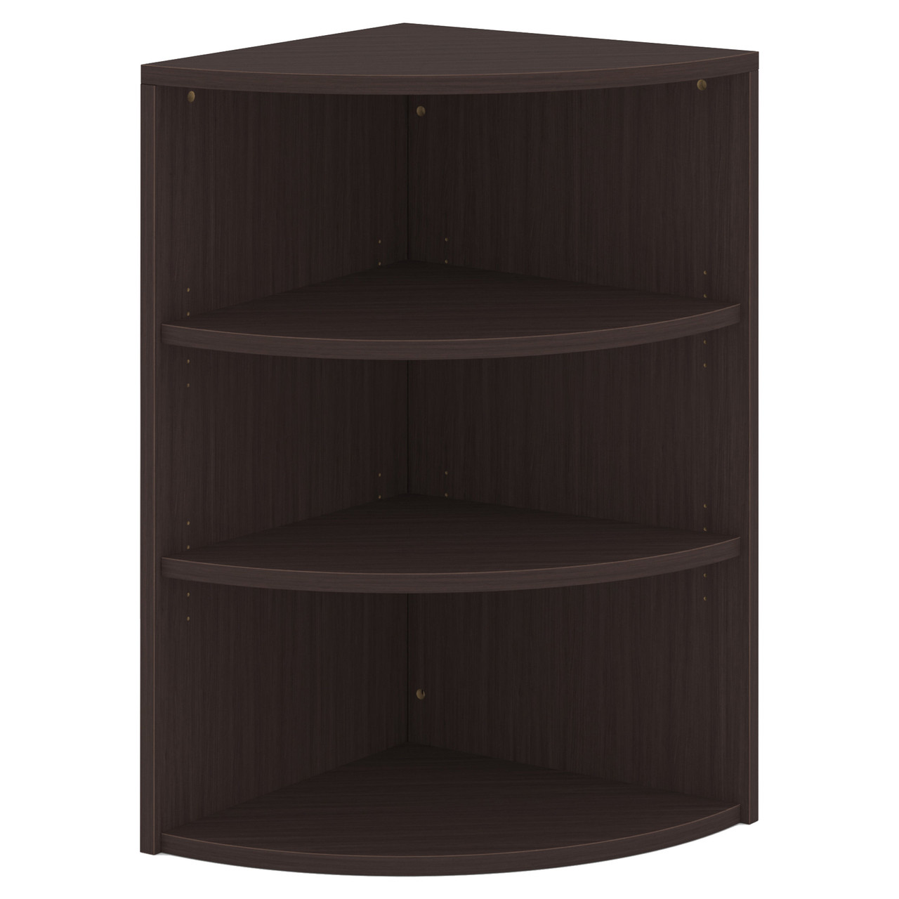 OfficeSource | OS Laminate | Corner Bookcase