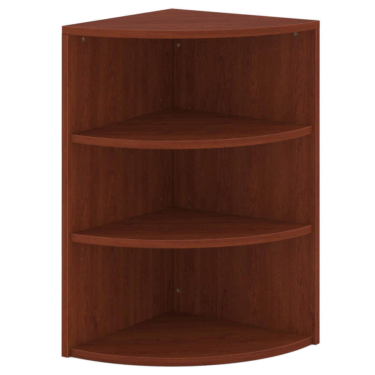 OfficeSource | OS Laminate | Corner Bookcase