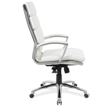 OfficeSource | Merak | Executive High Back with Chrome Base - Caramel PU Leather - Chrome – view 11