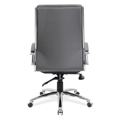OfficeSource | Merak | Executive High Back with Chrome Base - Caramel PU Leather - Chrome – view 14