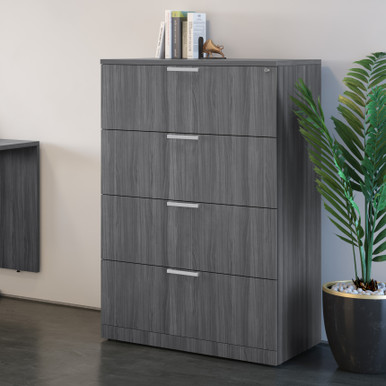 OS Laminate 4 Drawer Lateral File Cabinet - Java – view 11