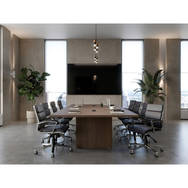 OfficeSource | Merak | Executive Mid Back with Chrome Frame - Gray PU Leather - Chrome – view 15