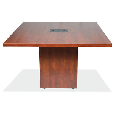 OfficeSource | OS Conference/Multi-Purpose | Board Table Cube Base With Access Door - American Elm – view 21