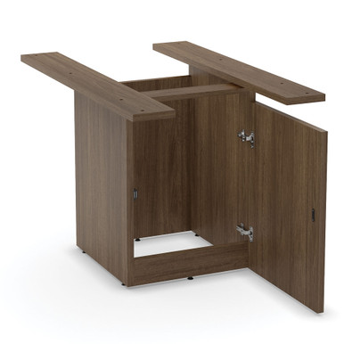 OfficeSource | OS Conference/Multi-Purpose | Board Table Cube Base With Access Door - American Elm – view 18