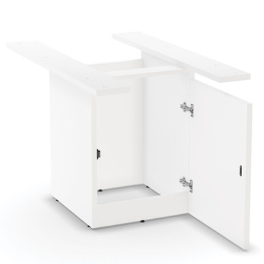 OfficeSource | OS Conference/Multi-Purpose | Board Table Cube Base With Access Door - American Elm – view 19