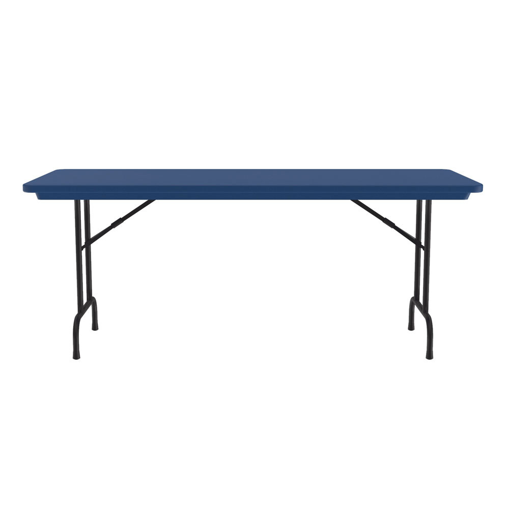 OfficeSource | Colorful Blow Mold Folding Tables | Fixed Height Blow Mold Table - 60" x 30"