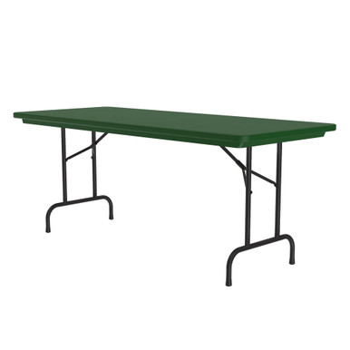 OfficeSource | Colorful Blow Mold Folding Tables | Fixed Height Blow Mold Table - 60'' x 30'' - Yellow – view 11