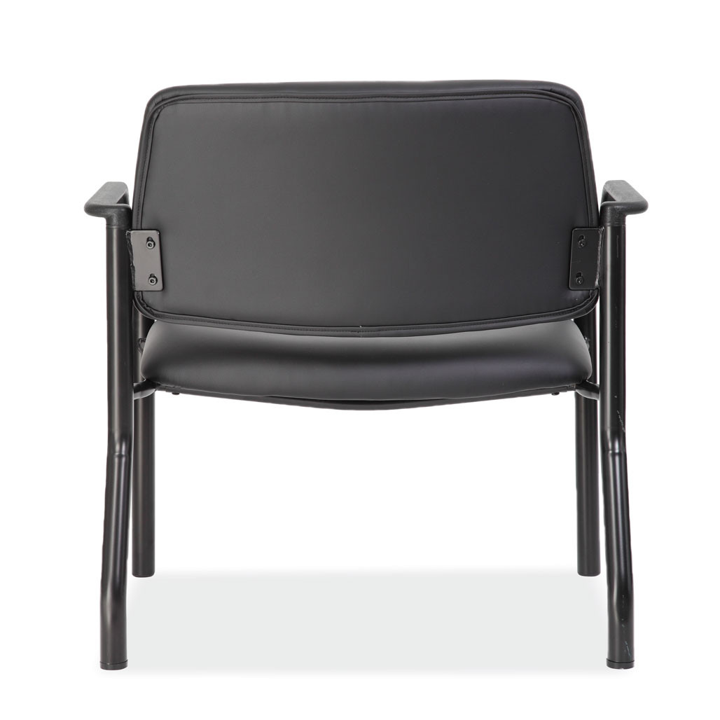 OfficeSource | Big & Tall | Guest Chair with Arms and Black Frame - 32"W