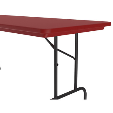 OfficeSource | Colorful Blow Mold Folding Tables | Fixed Height Blow Mold Table - 72'' x 30'' - Blue – view 10