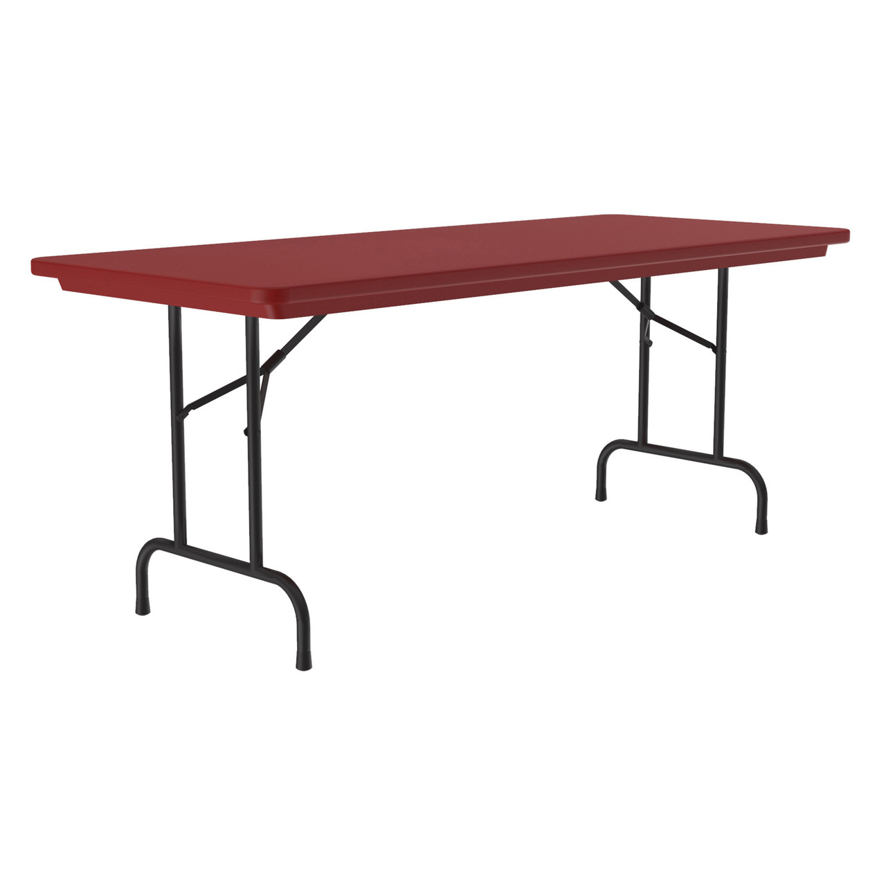 OfficeSource | Colorful Blow Mold Folding Tables | Fixed Height Blow Mold Table - 72" x 30"
