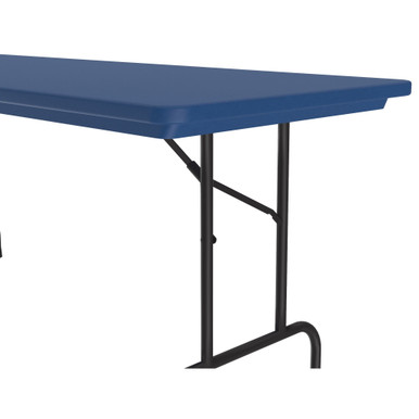 OfficeSource | Colorful Blow Mold Folding Tables | Fixed Height Blow Mold Table - 72'' x 30'' - Blue – view 11
