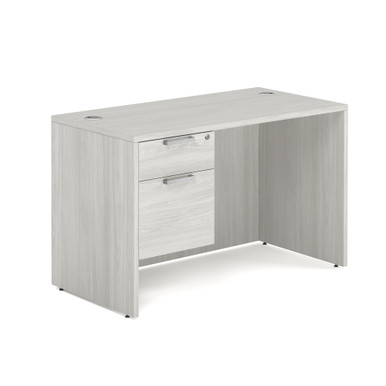 OS Laminate Single 3/4 Pedestal Desk - 48'' x 24'' - Java – view 10
