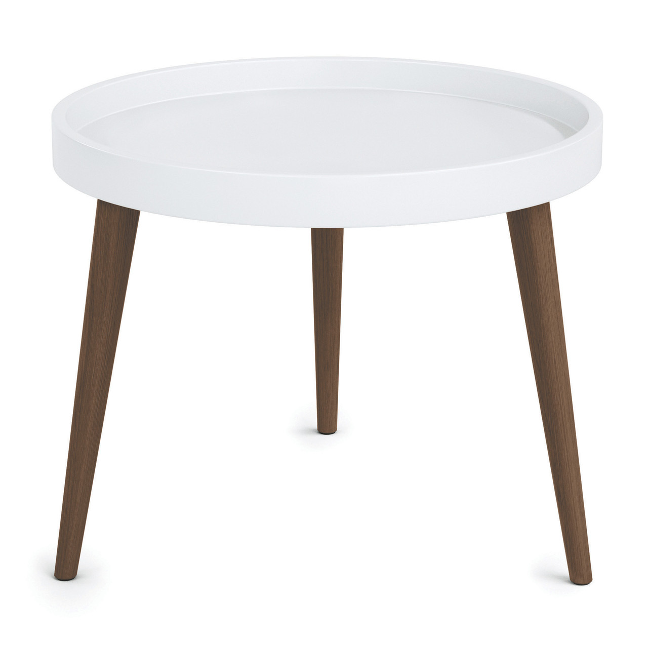 OfficeSource Posey Collection Plastic Round Table Top with 14" Wood Legs