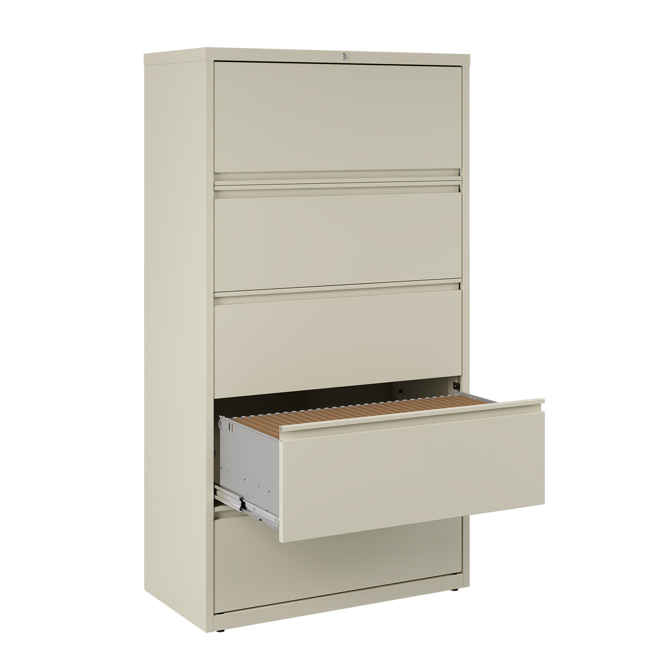 OfficeSource Steel Lateral File Collection 5 Drawer Lateral File Cabinet, 36" Wide