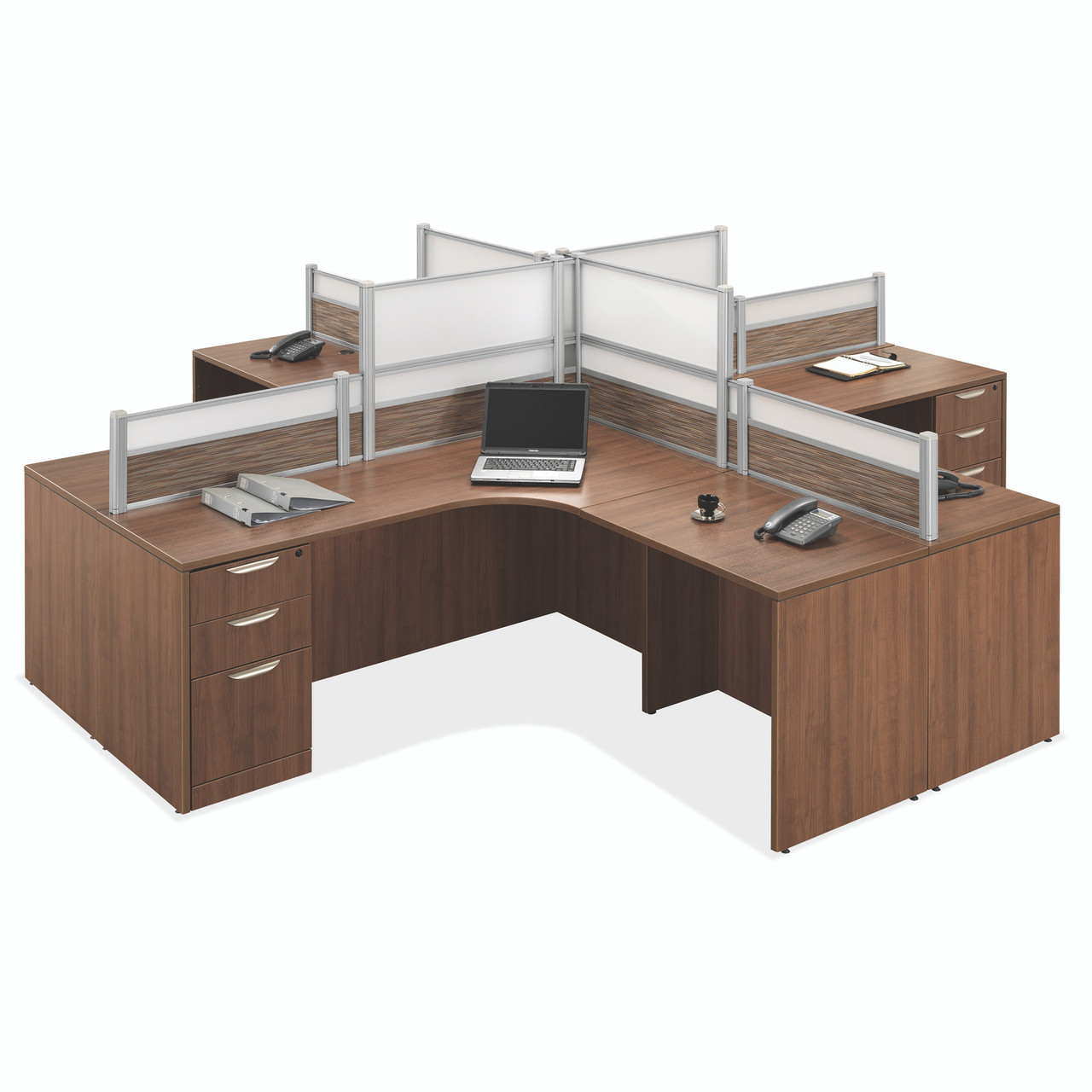 OfficeSource | Borders II Collection | 24" Post for Panels