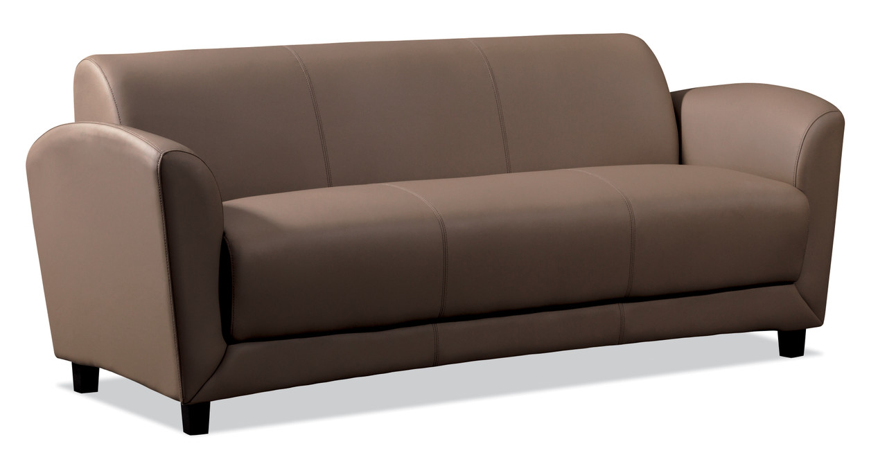 OfficeSource | Manhattan | Sofa with Black Wood Legs
