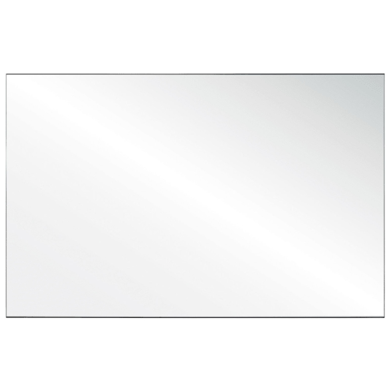OfficeSource SafeGuard Barrier Collection Clear Acrylic Screen with Square Edges - 72"W x 30"H