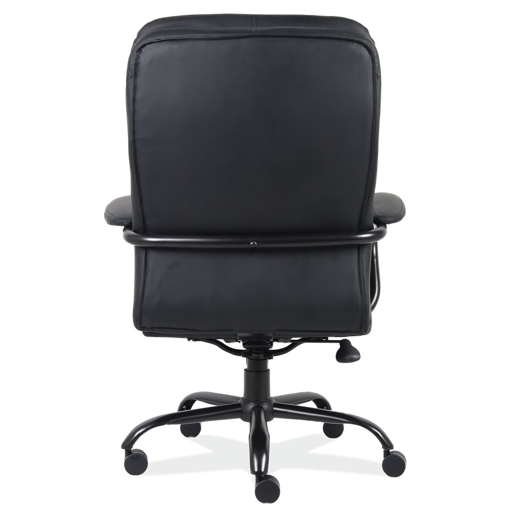 OfficeSource | Big & Tall | Big and Tall Executive High Back with Black Frame