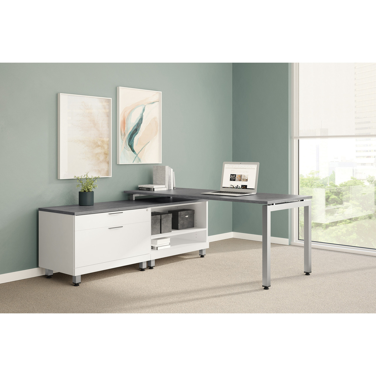 OfficeSource Variant Collection Straight Metal Mini Legs (Set of 4)
