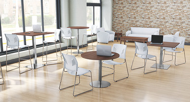 OfficeSource Conference/Multi-Purpose Tables 48'' Round Top - Java – view 12