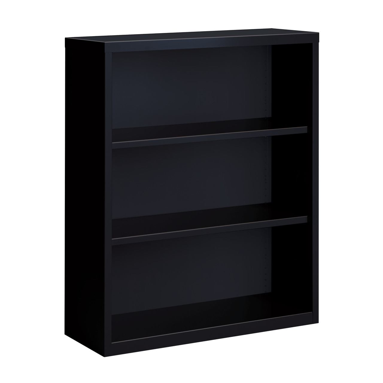 OfficeSource Steel Bookcase Collection 3 Shelf Metal Bookcase, 42" High