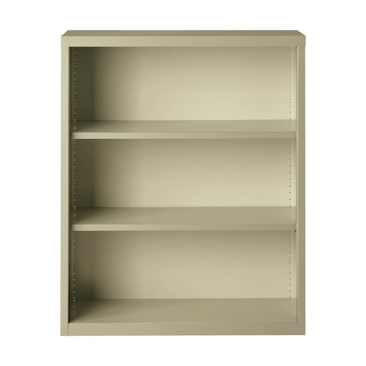 OfficeSource Steel Bookcase Collection 3 Shelf Metal Bookcase, 42" High