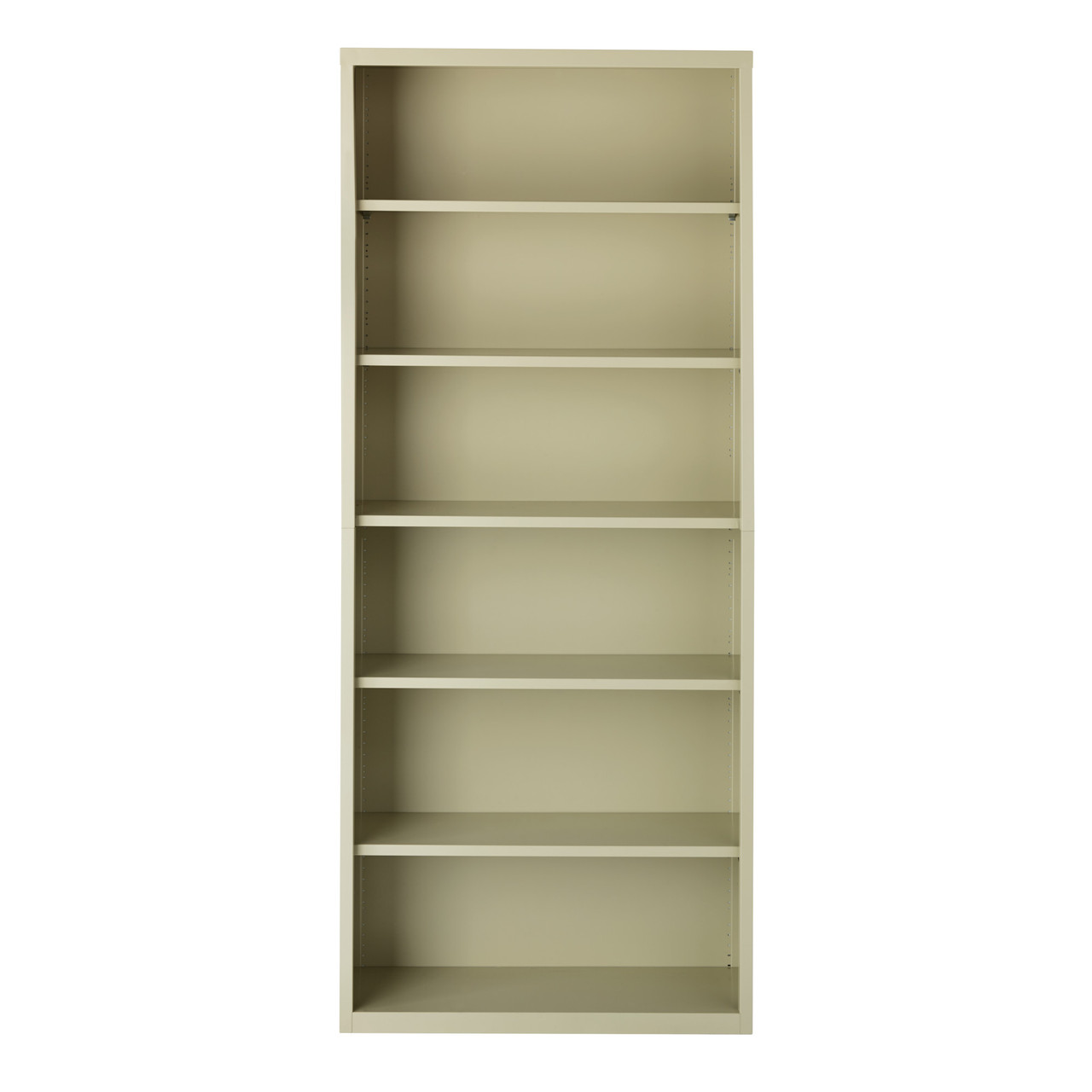OfficeSource Steel Bookcase Collection 6 Shelf Metal Bookcase, 82" High