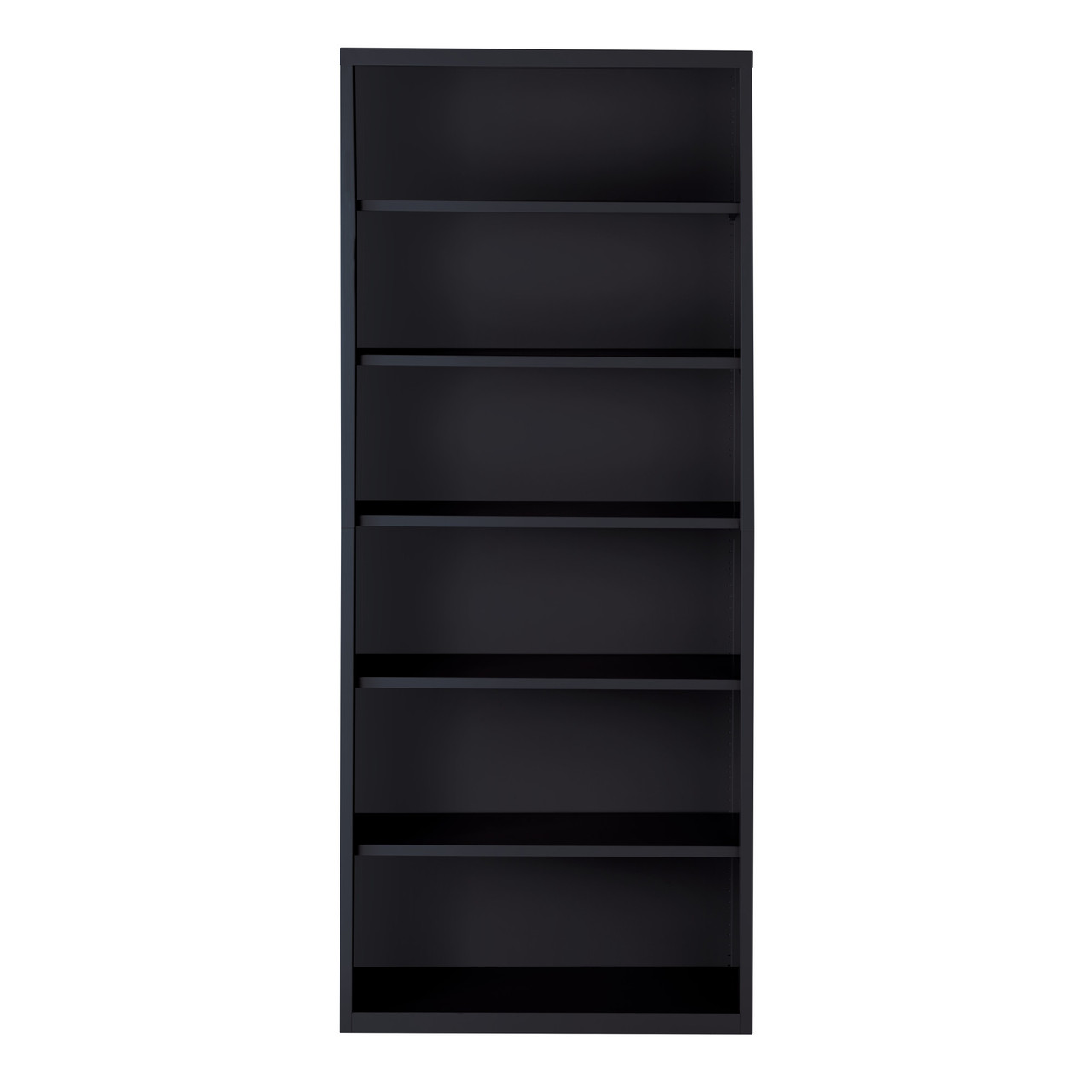 OfficeSource Steel Bookcase Collection 6 Shelf Metal Bookcase, 82" High