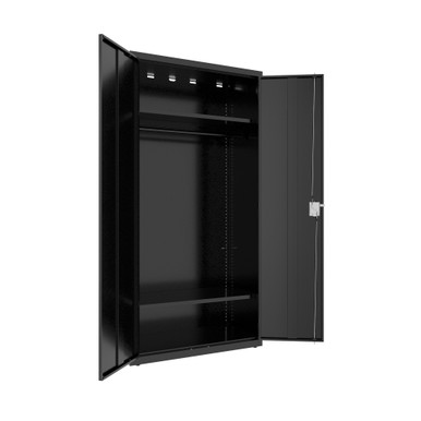 OfficeSource Steel Storage Cabinet Collection Full Wardrobe - Putty – view 11