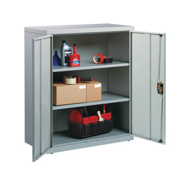 OfficeSource Steel Storage Cabinet Collection Storage Cabinet - 42''H - Putty – view 21