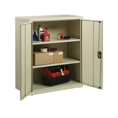 OfficeSource Steel Storage Cabinet Collection Storage Cabinet - 42''H - Putty – view 22