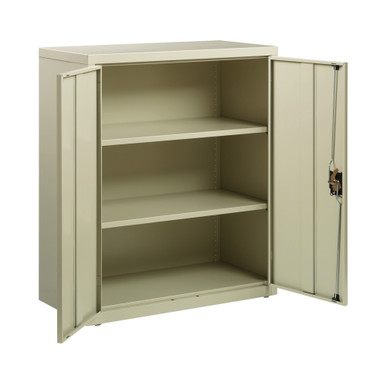 OfficeSource Steel Storage Cabinet Collection Storage Cabinet - 42''H - Putty – view 13